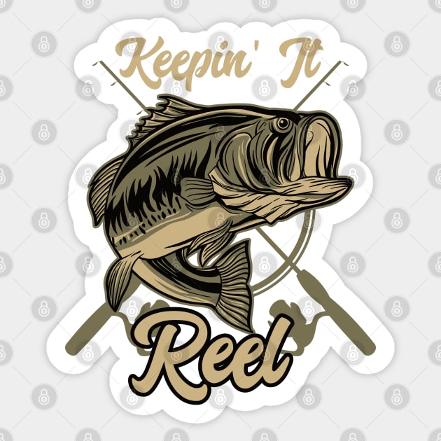 Keepin' It Reel Fishing Sticker by markz66